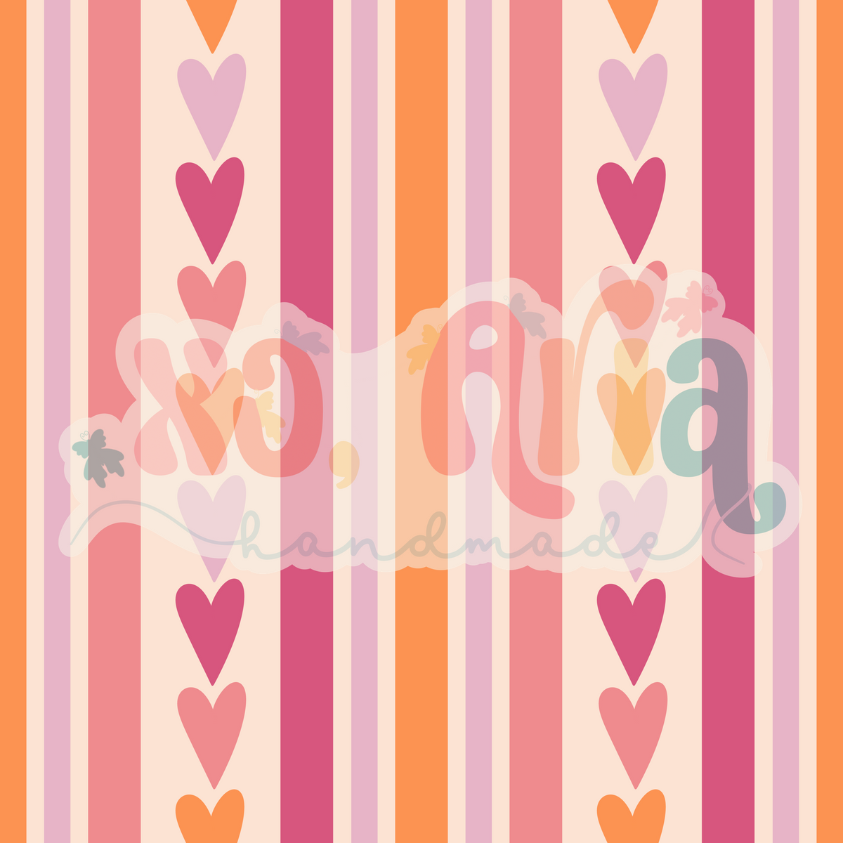 Pink Heart Stripes