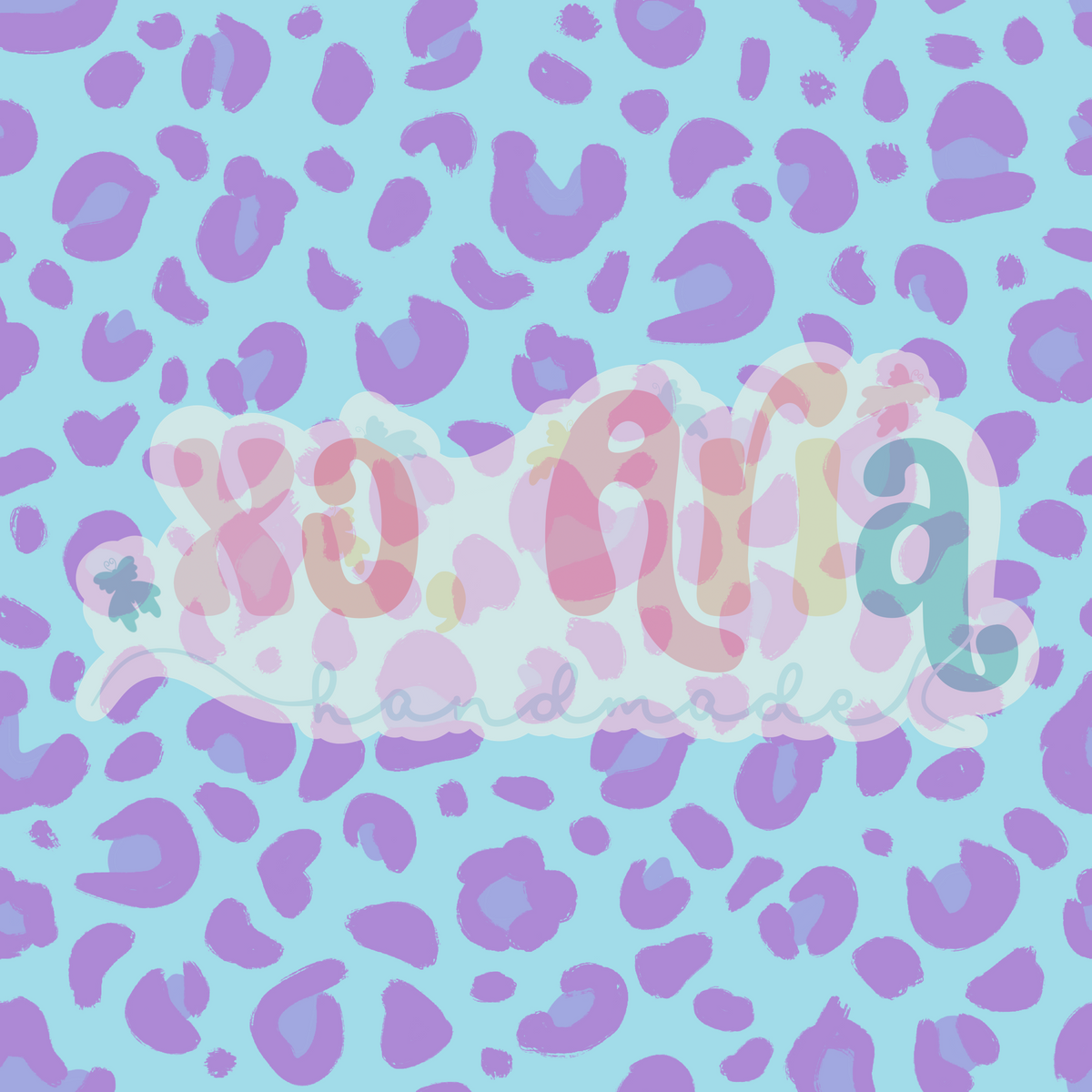 Purple Cheetah (Blue)