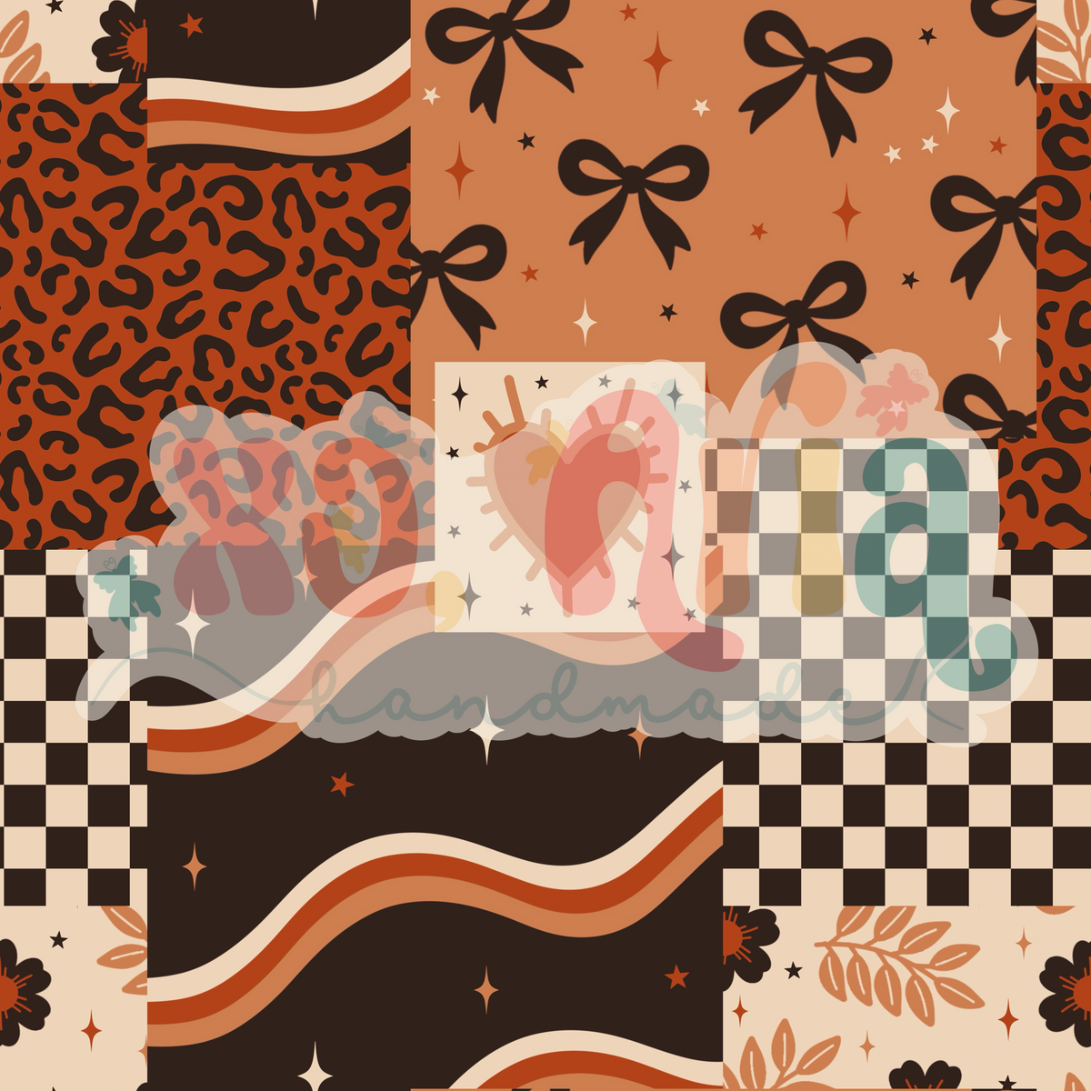 Neutral Heart Patchwork