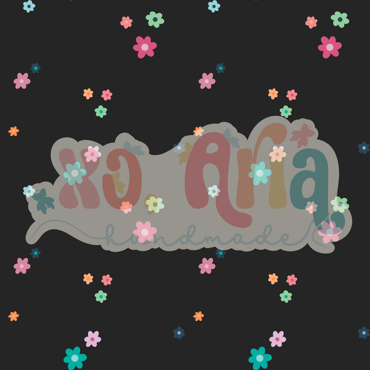 Colorful Flowers (Dark)