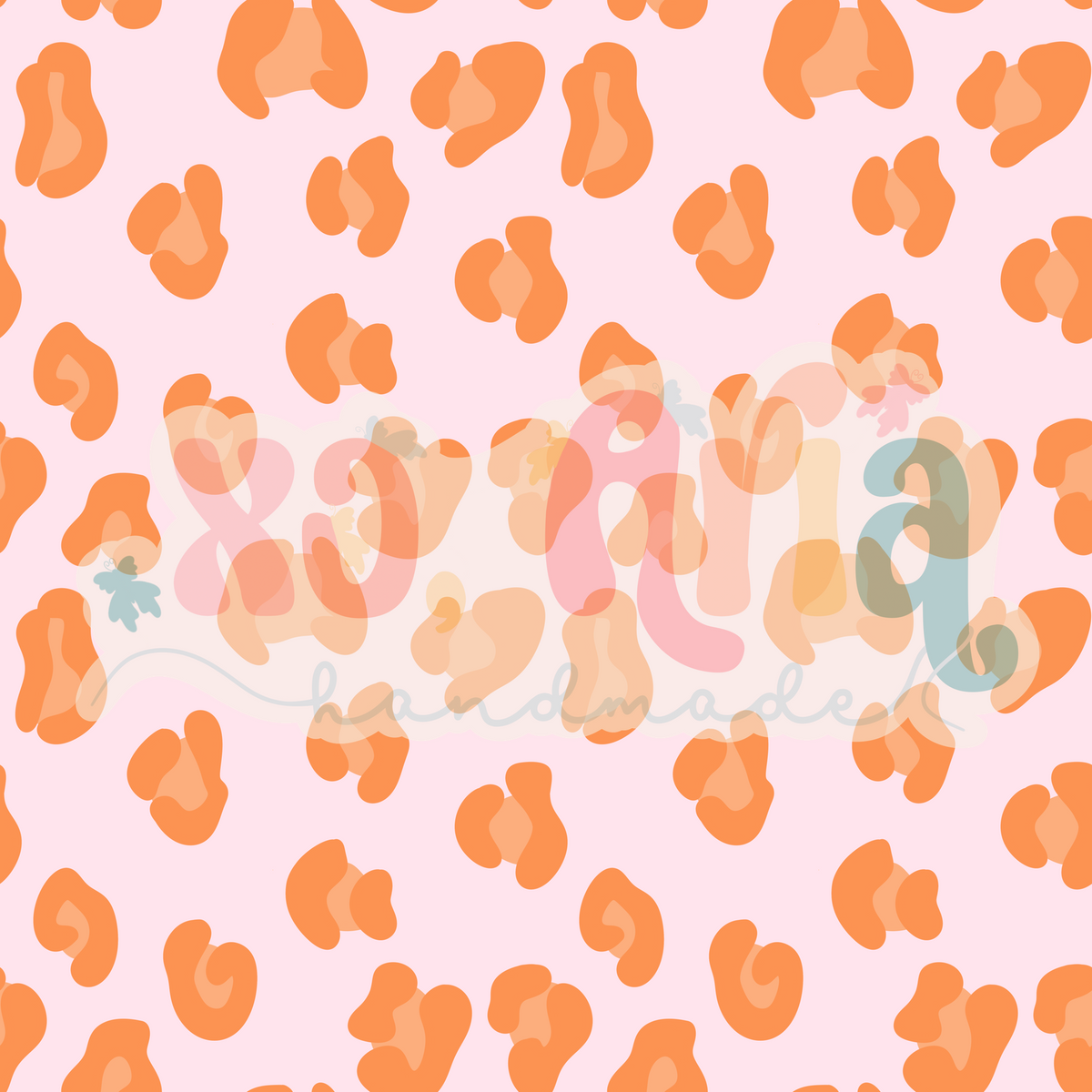 Orange Cheetah (Pink)