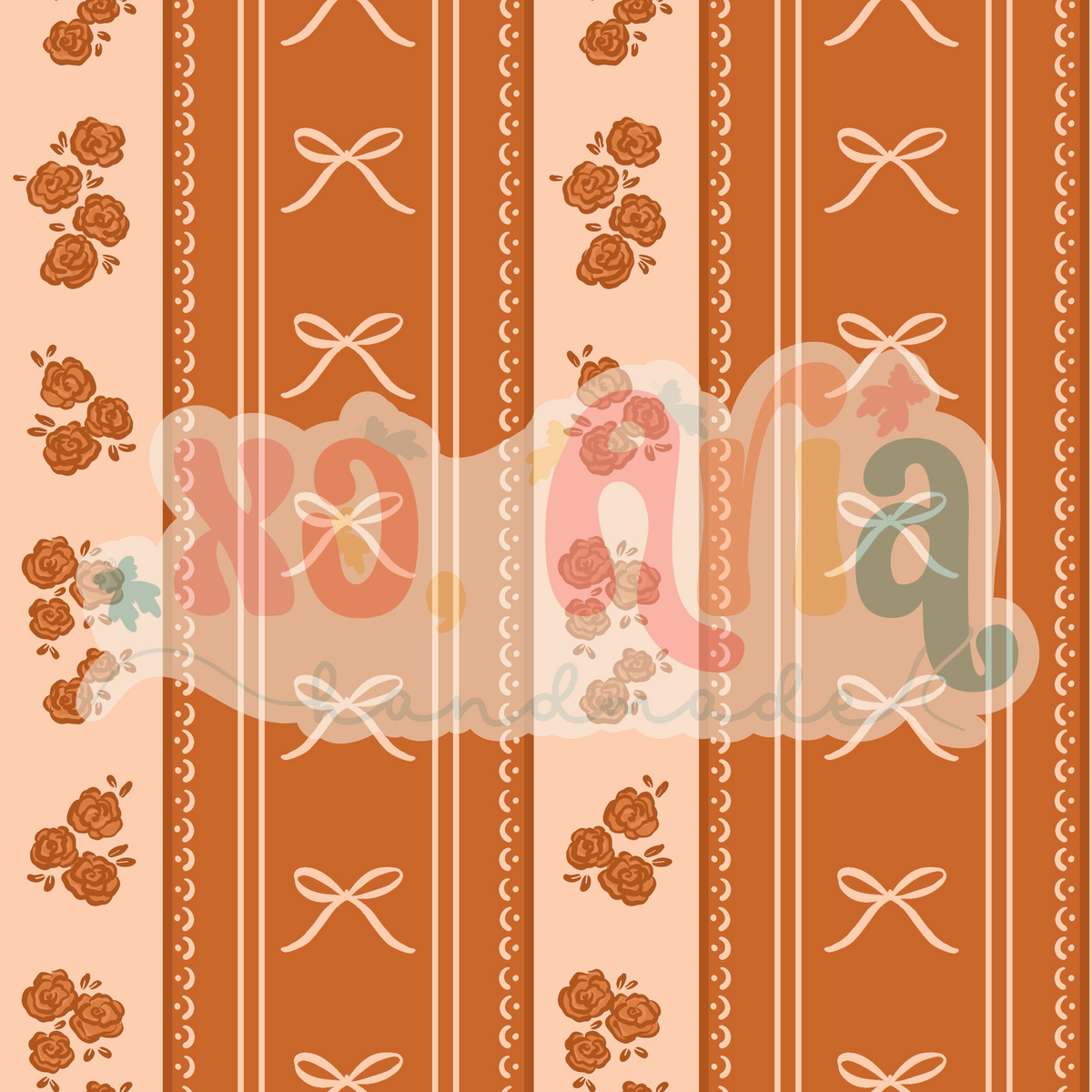 Fall Floral Stripe