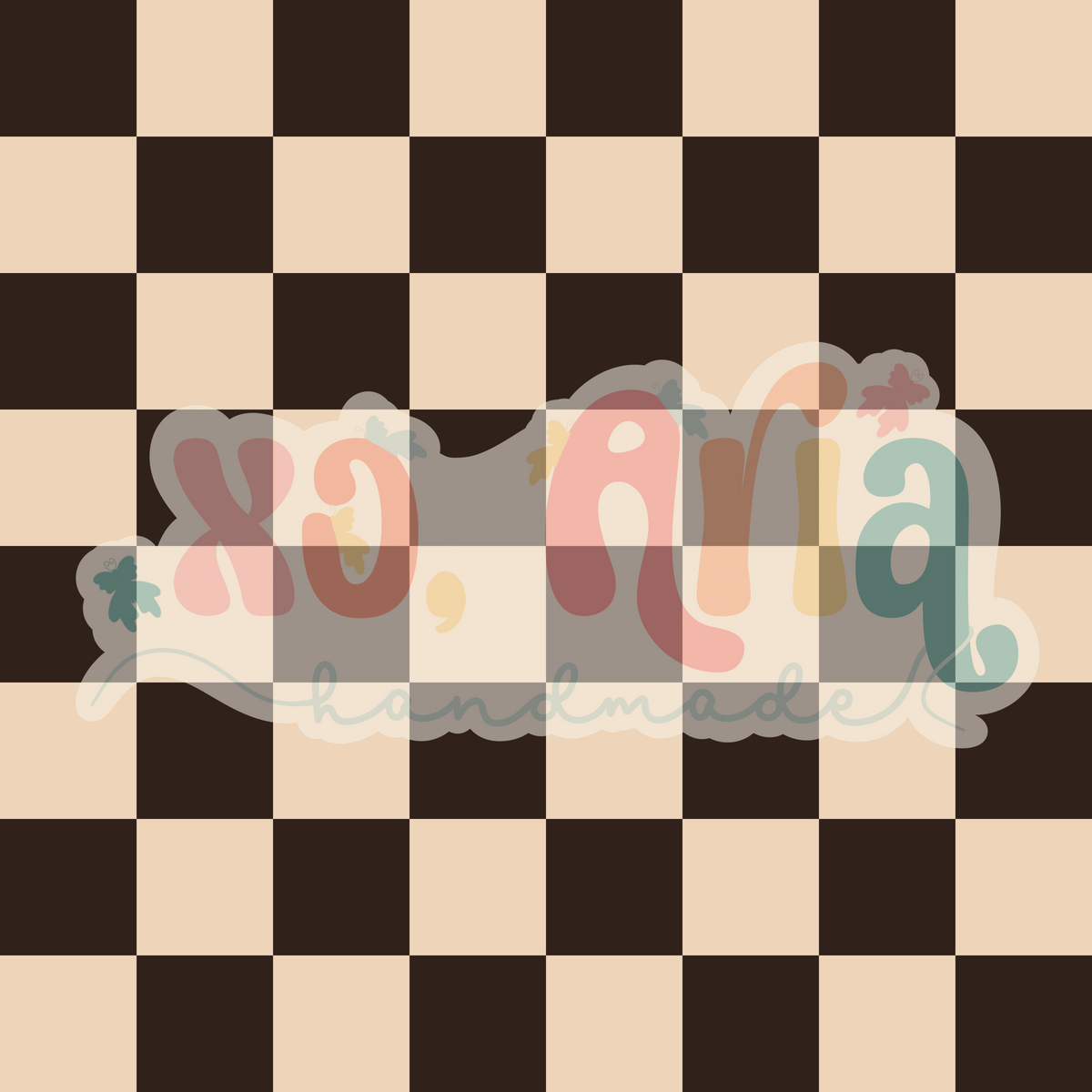 Brown Checkers Coord