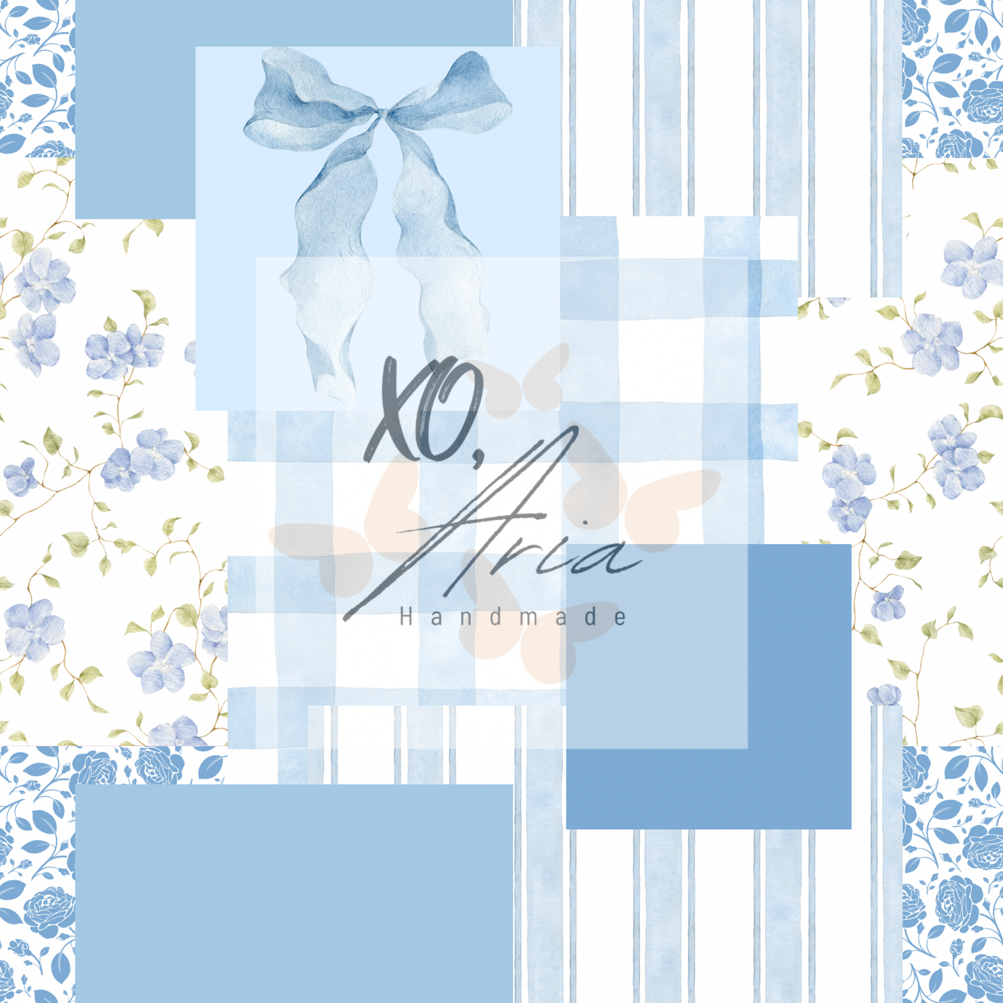 Blue Floral Patchwork