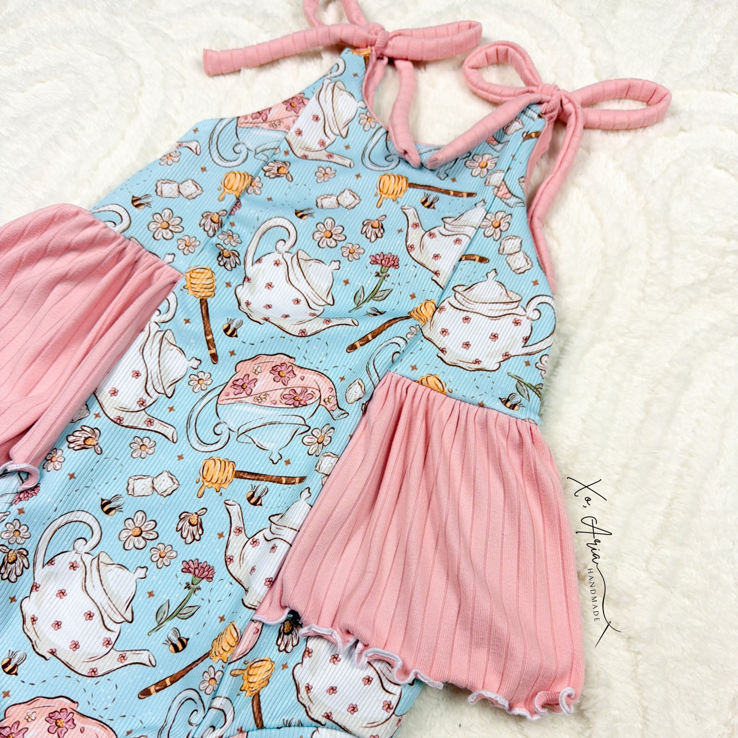 2T RTS - Blue & Pink Teapot Cameilla