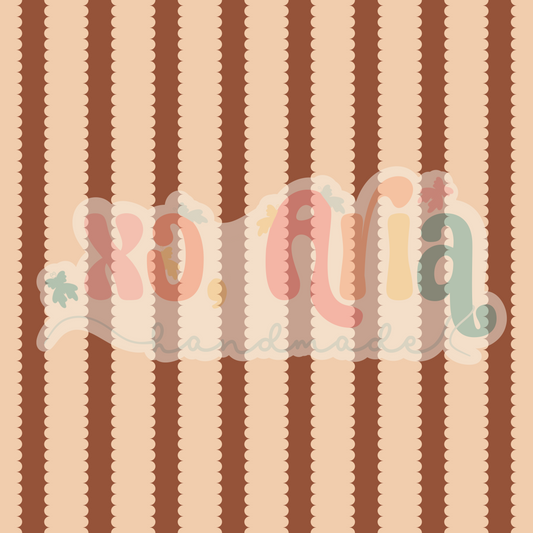 Scalloped Stripes Cream