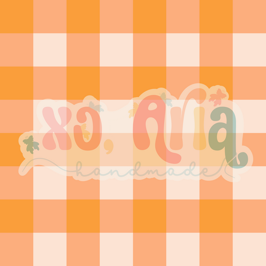 Orange & Cream Gingham