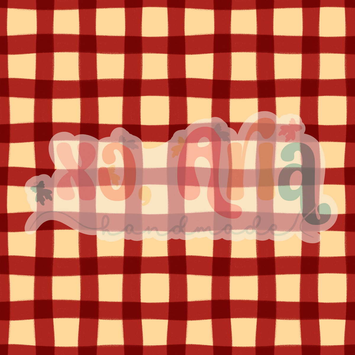 Fall Apple Gingham
