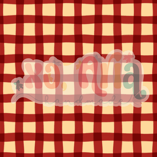 Fall Apple Gingham