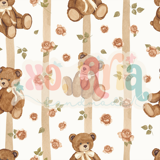 Teddy Floral Stripes