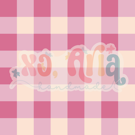 Pink & Cream Checkers