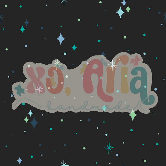 Blue Green Stars (Dark)