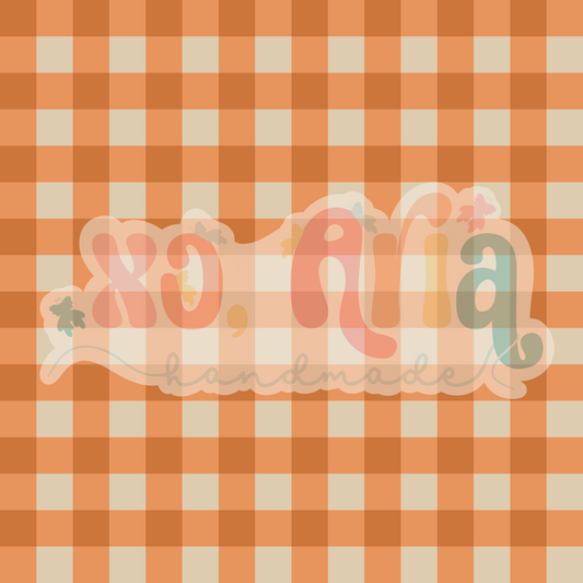Orange Fall Gingham