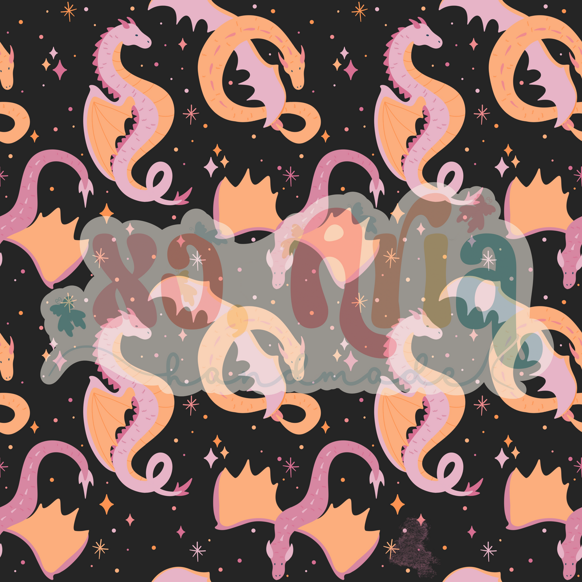 Pink Dragons (Dark)