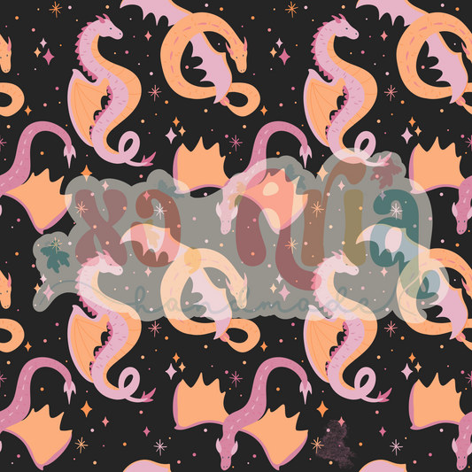 Pink Dragons (Dark)