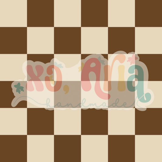 Brown & Cream Checkers