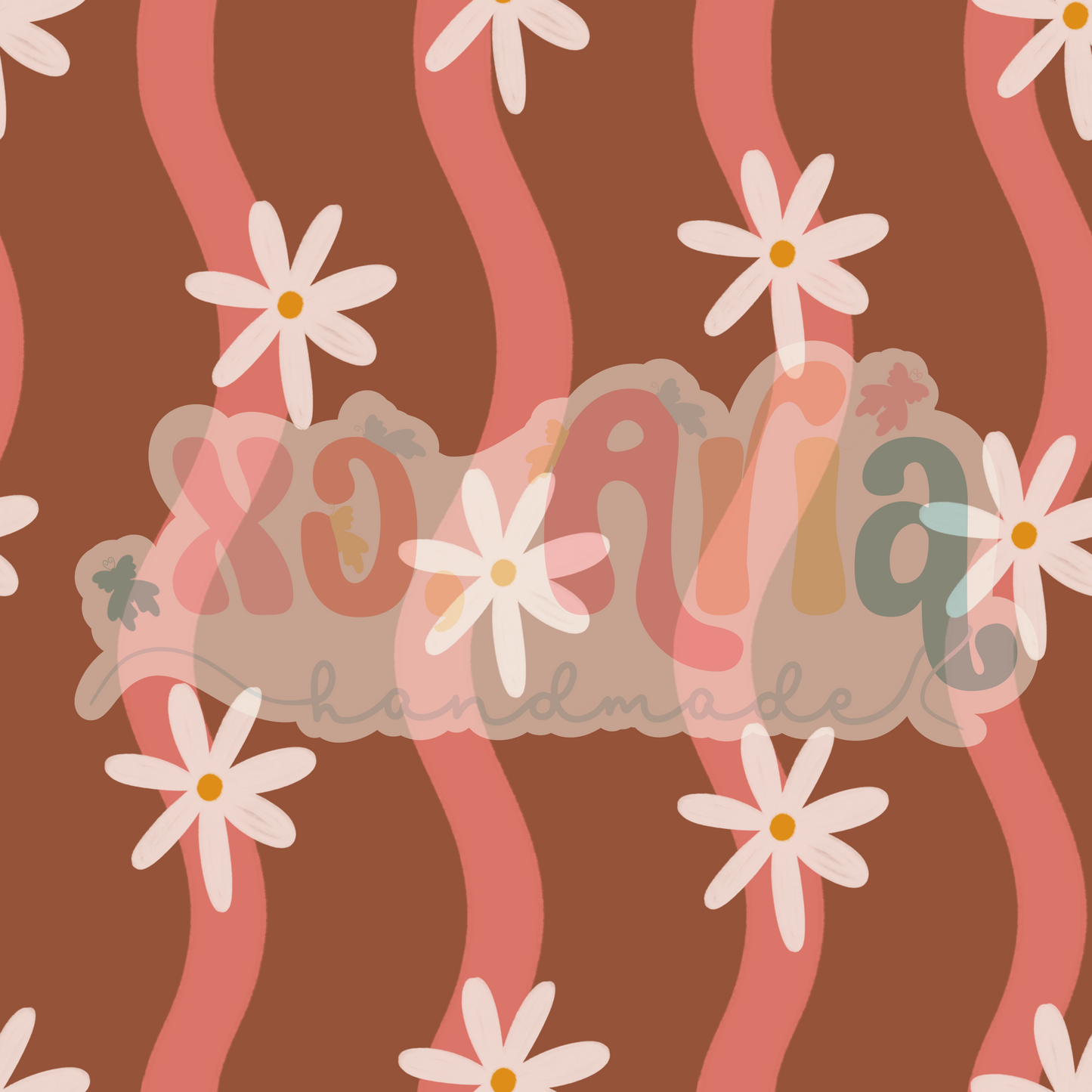 Wavy Daisy Brown