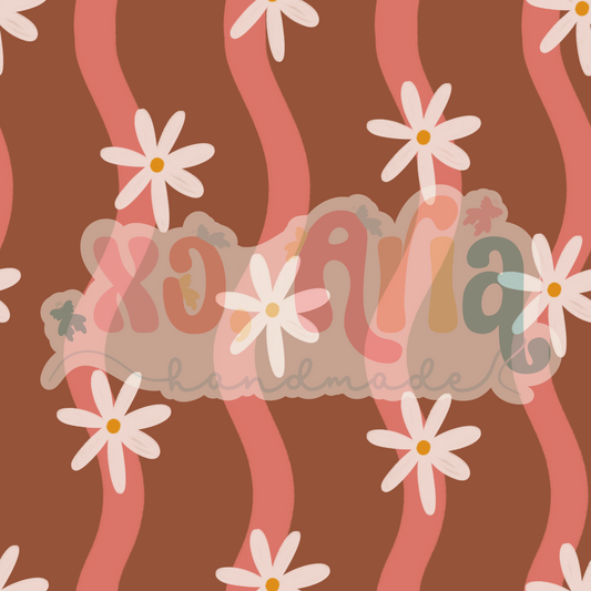 Wavy Daisy Brown