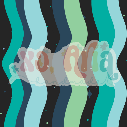 Blue Green Waves
