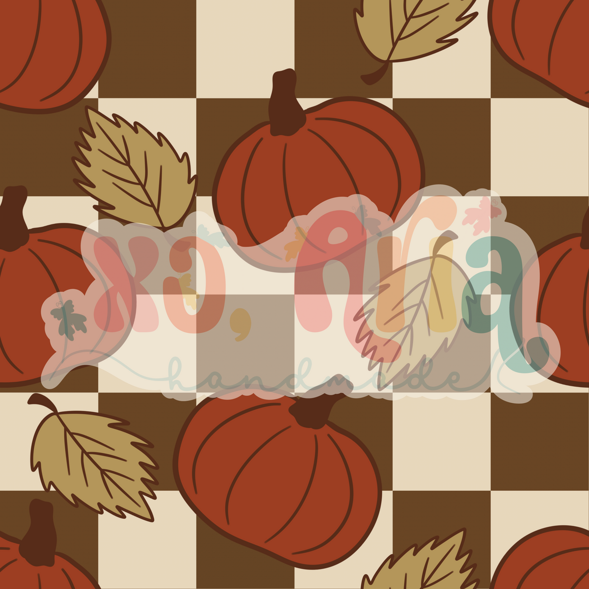 Fall Pumpkin Checkers