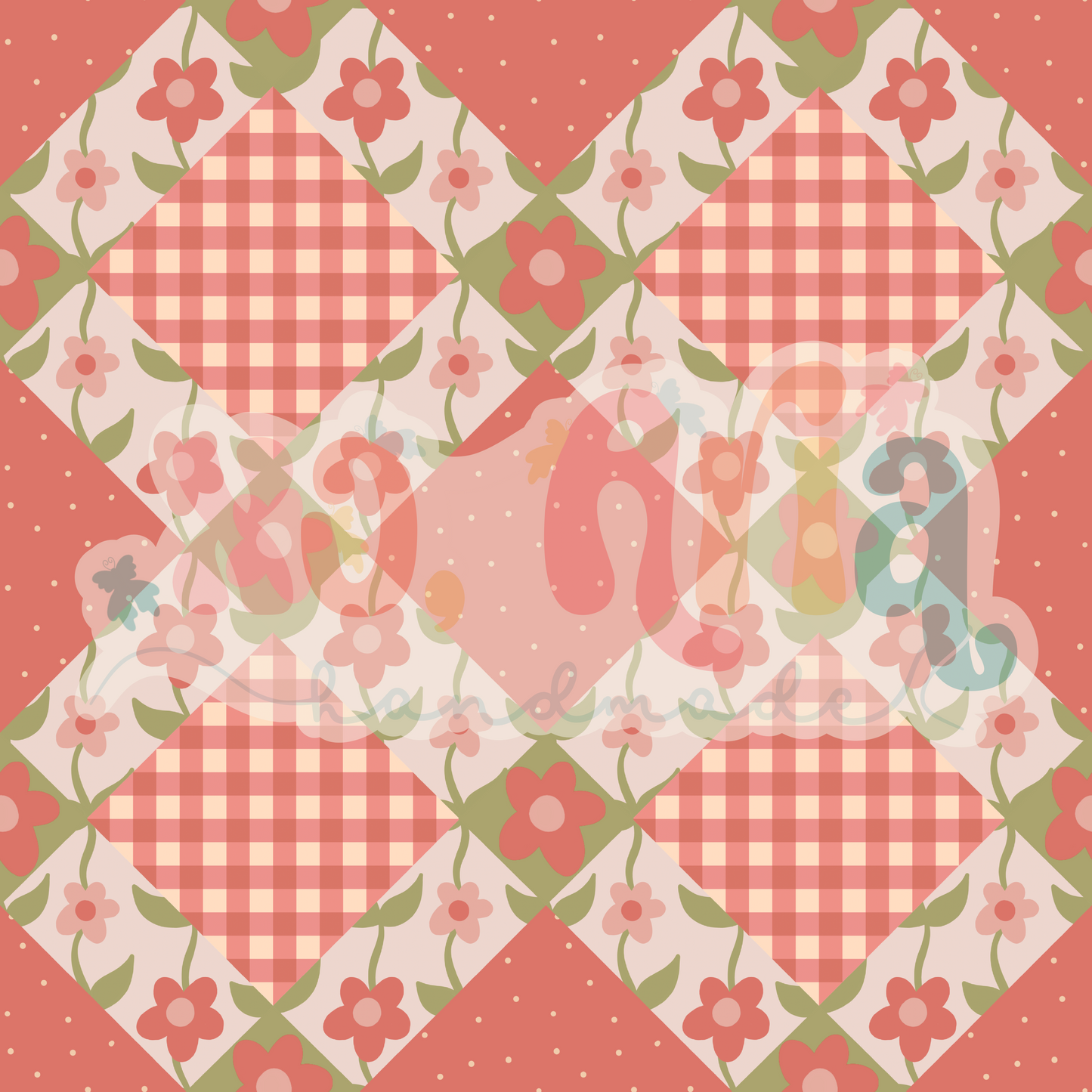 Quilt Pink & Green