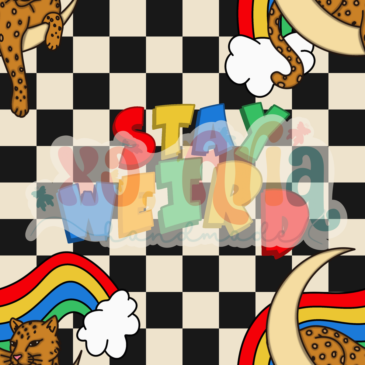 Stay Weird (Checkers)