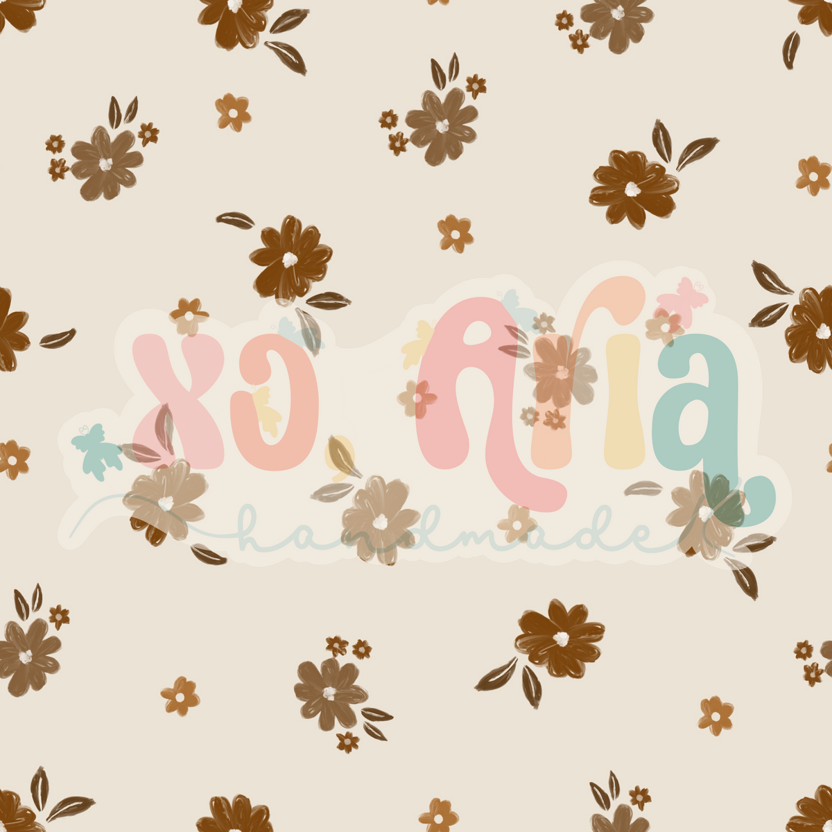 Cool Tone Neural Floral