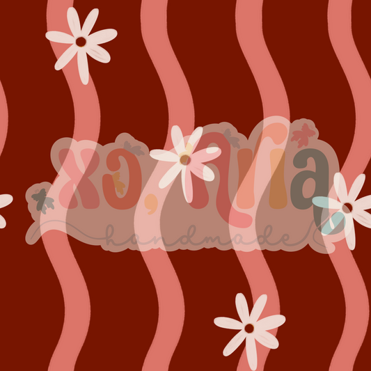 Wavy Daisy Red