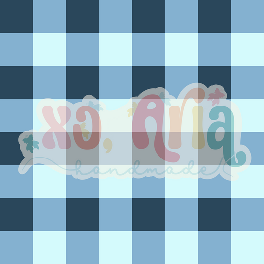 Light & Dark Blue Gingham