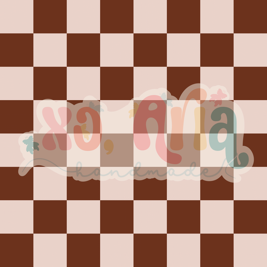 Cottagecore Brown Checkers