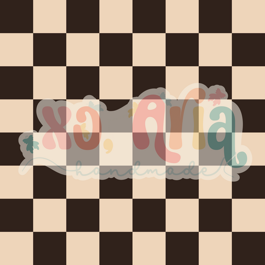 Brown Checkers Coord