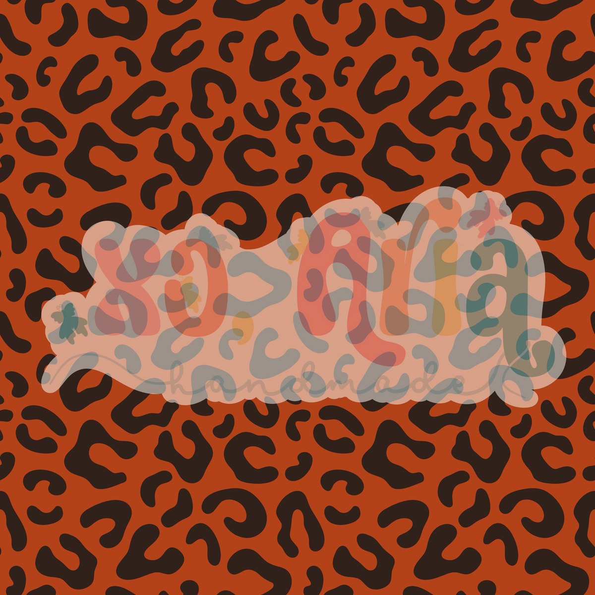 Burnt Orange Leopard Coord
