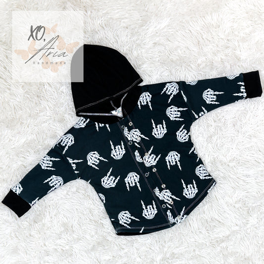 2T RTS - Skull Hands Shacket