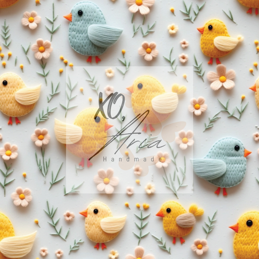 3D Floral Chicks