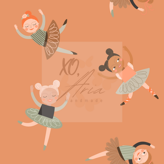 Ballerinas on Orange