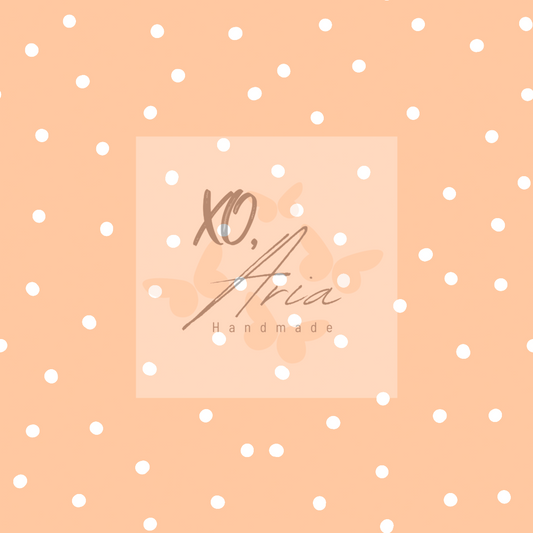 Peach Polka Dots