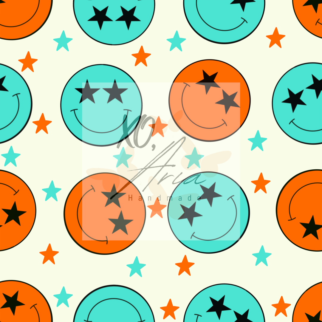 Blue & Orange Smileys