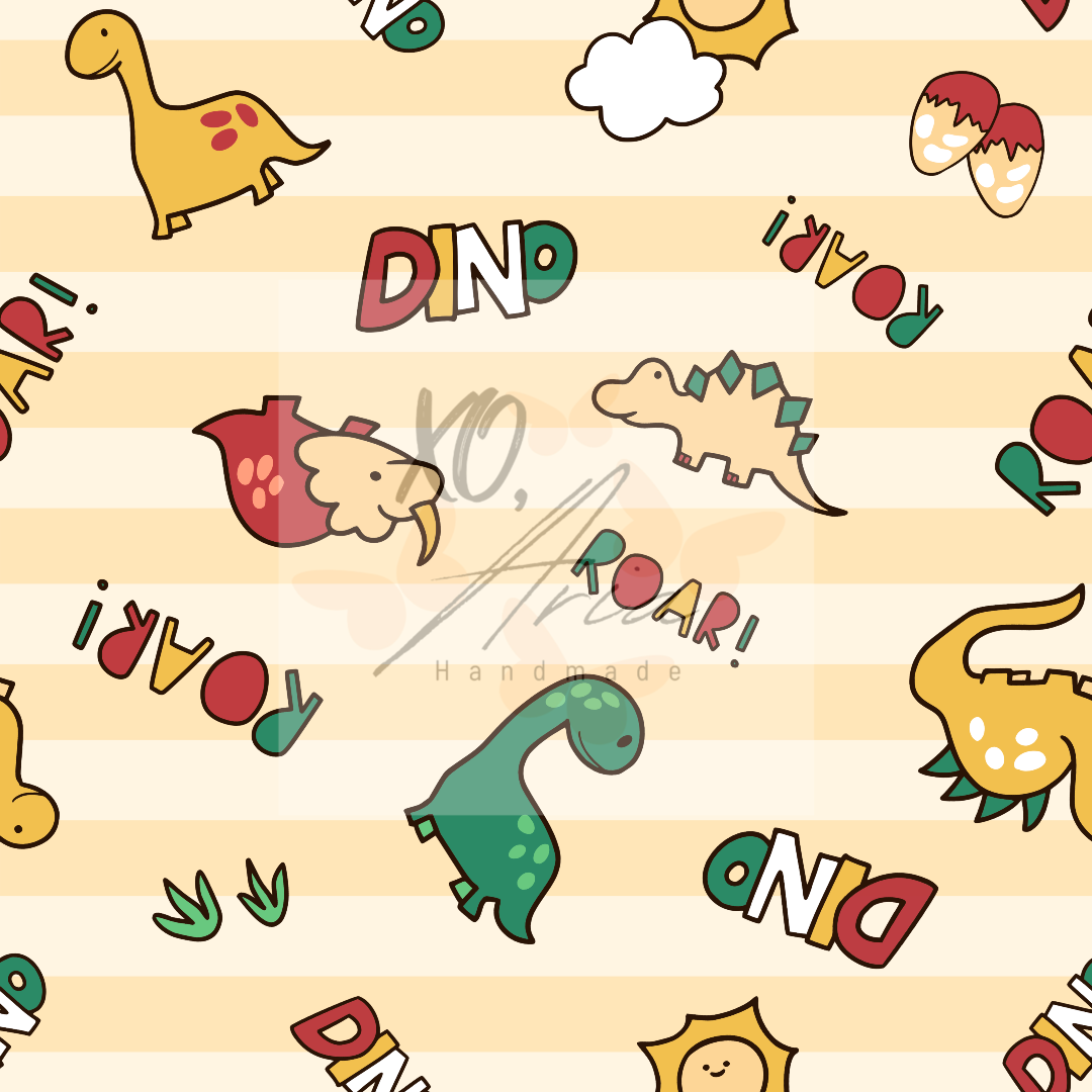 Dinos on Stripes