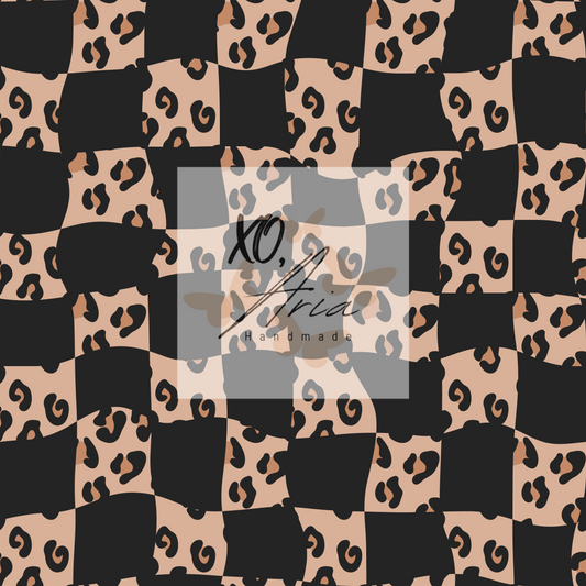 Neutral Leopard Checkered