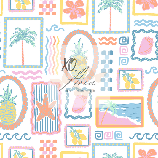 Pink Beachy Patchwork