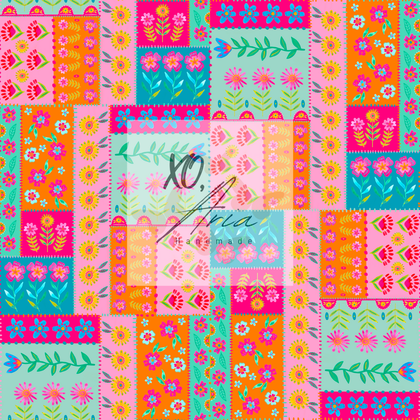 Bright Floral Patchwork