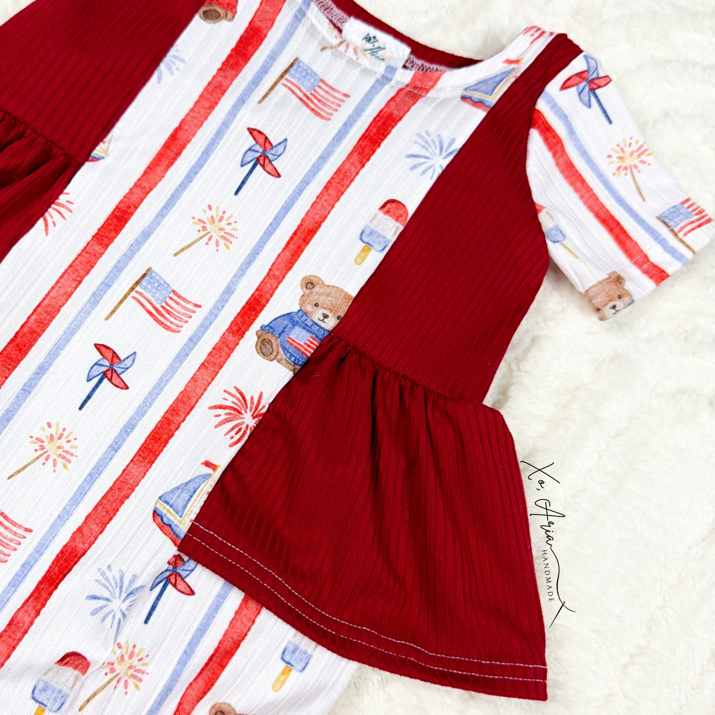 Violet Romper - Vintage Teddy 4OJ