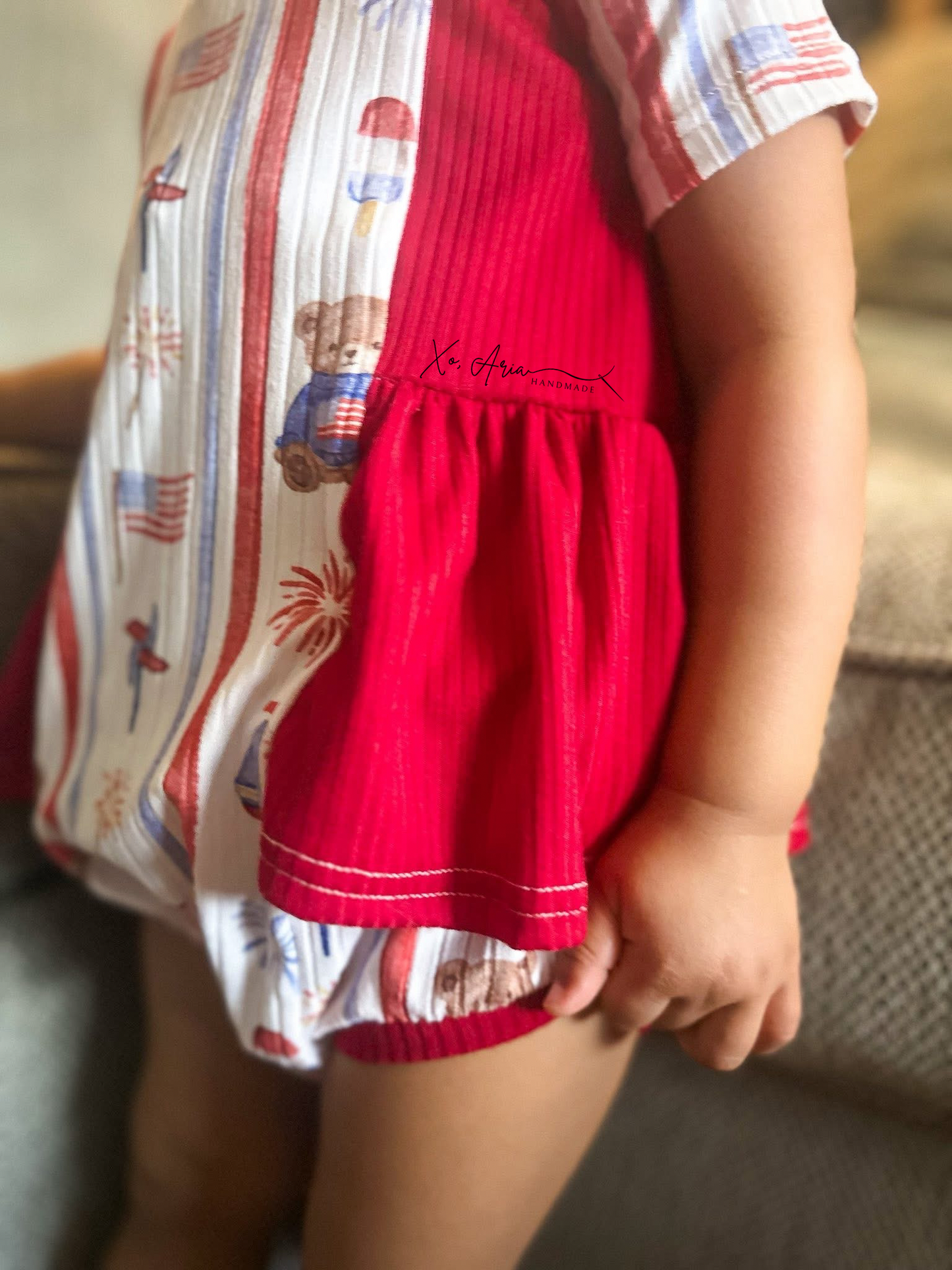 Violet Romper - Vintage Teddy 4OJ